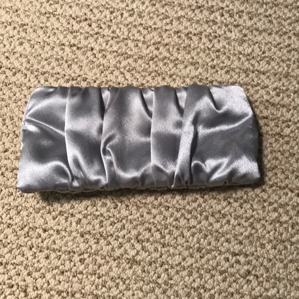 Small silver clutch